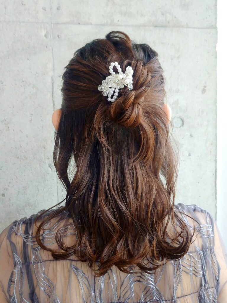 【カチモリ風 ハーフアップ】