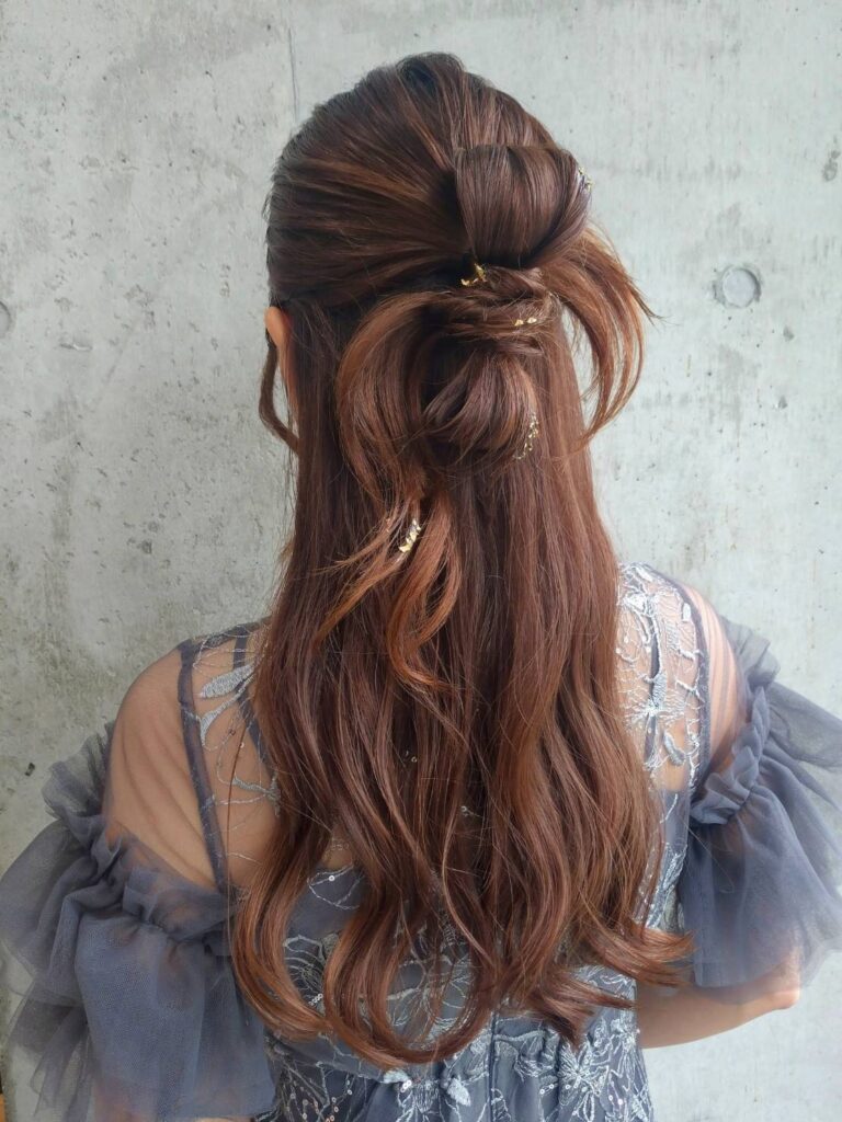 【カチモリ風 ハーフアップ】