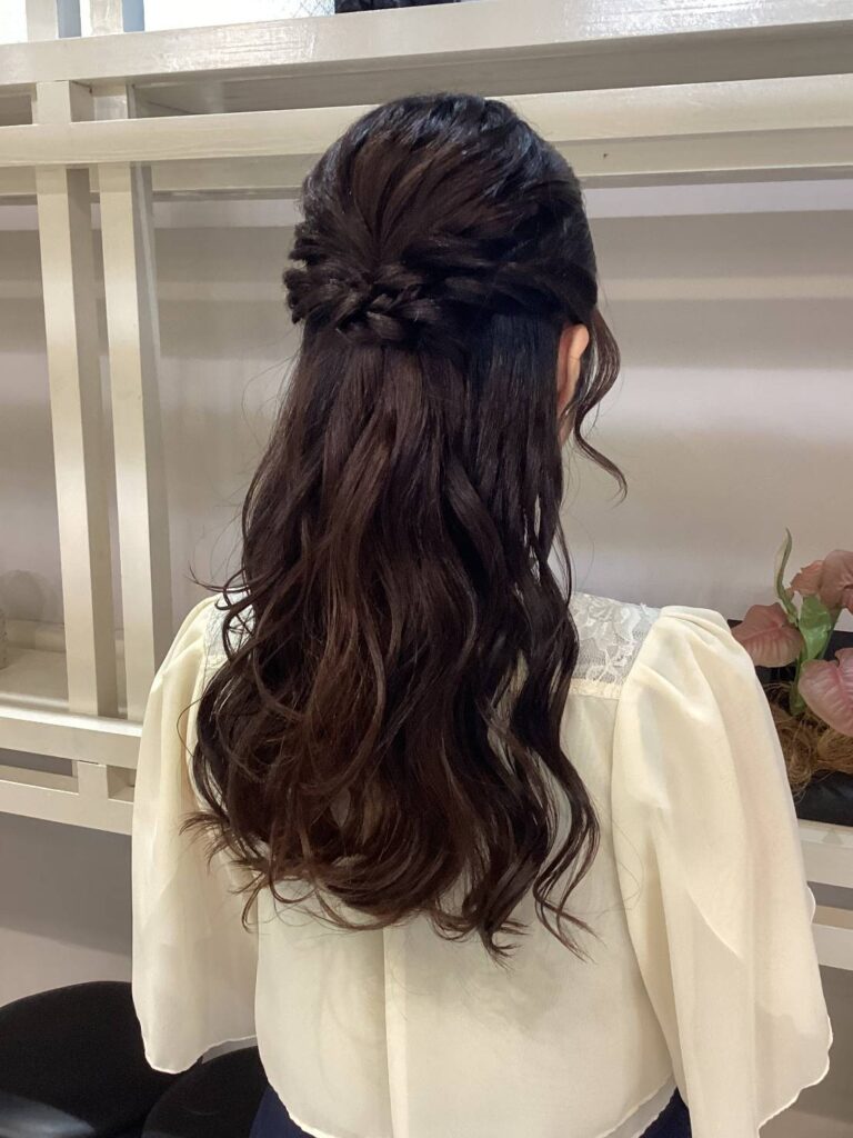 【ハーフアップ】