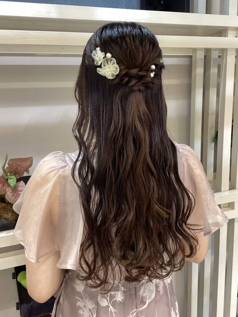 【ハーフアップ】