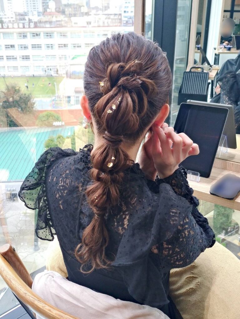 【編みおろしポニー】