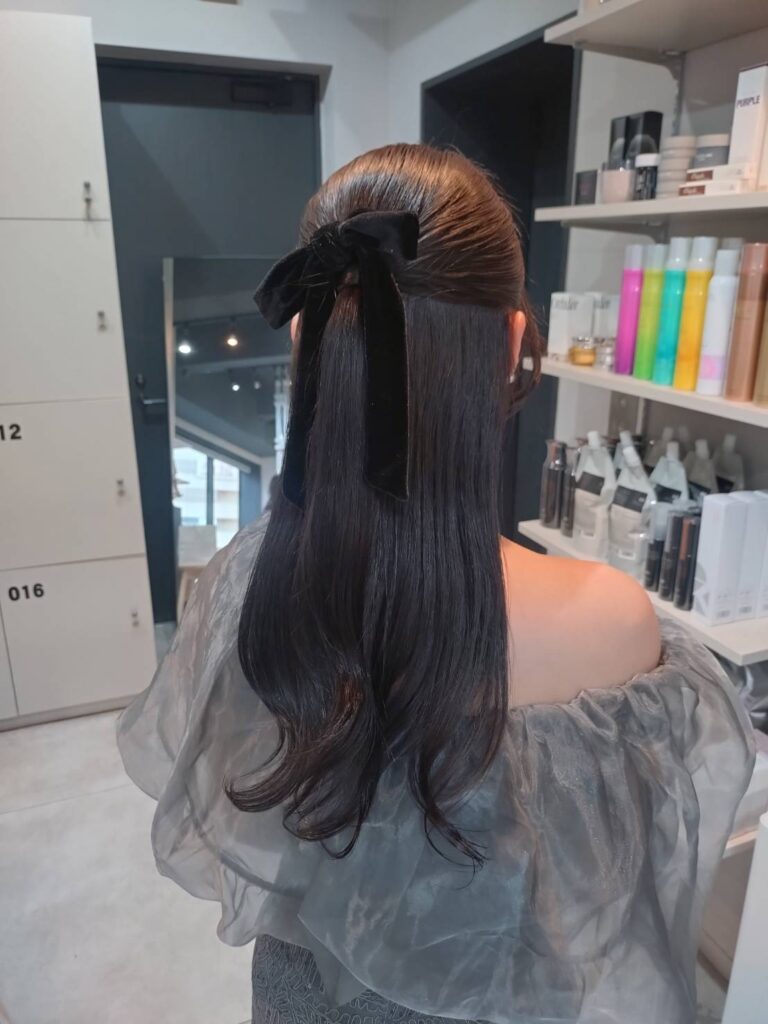 【ハーフアップ】