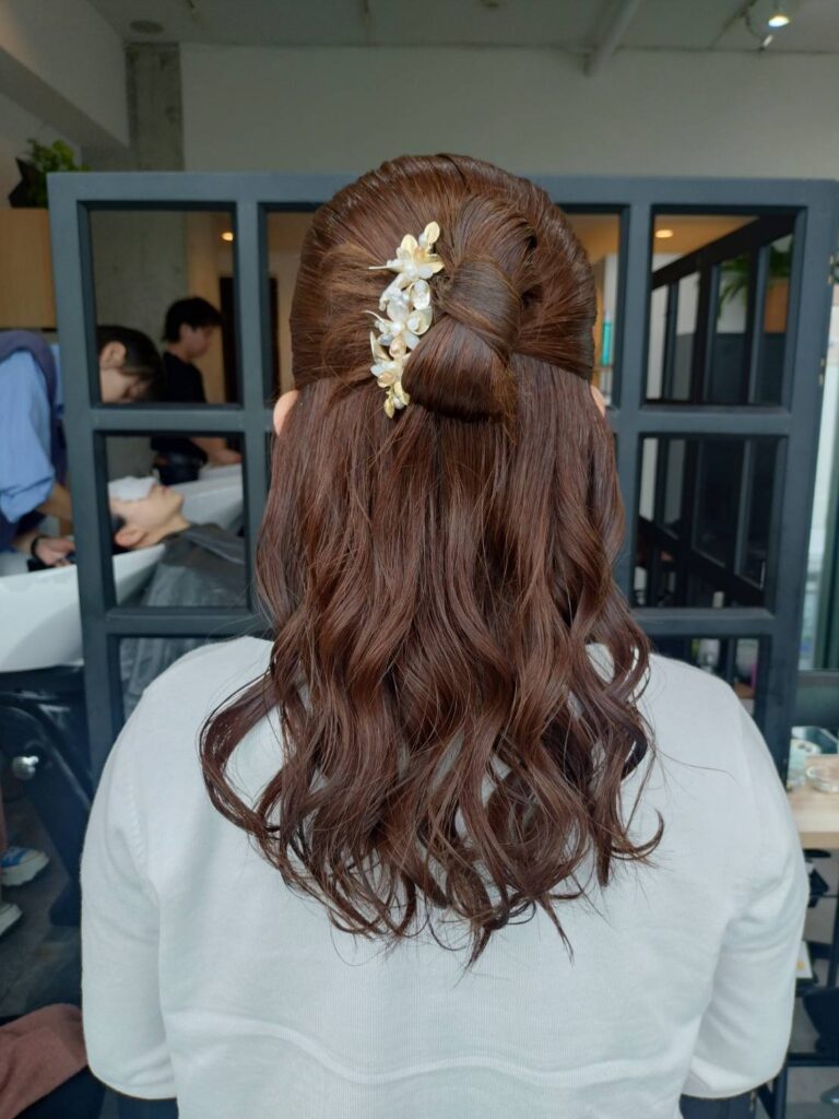 【カチモリ風ハーフアップ】