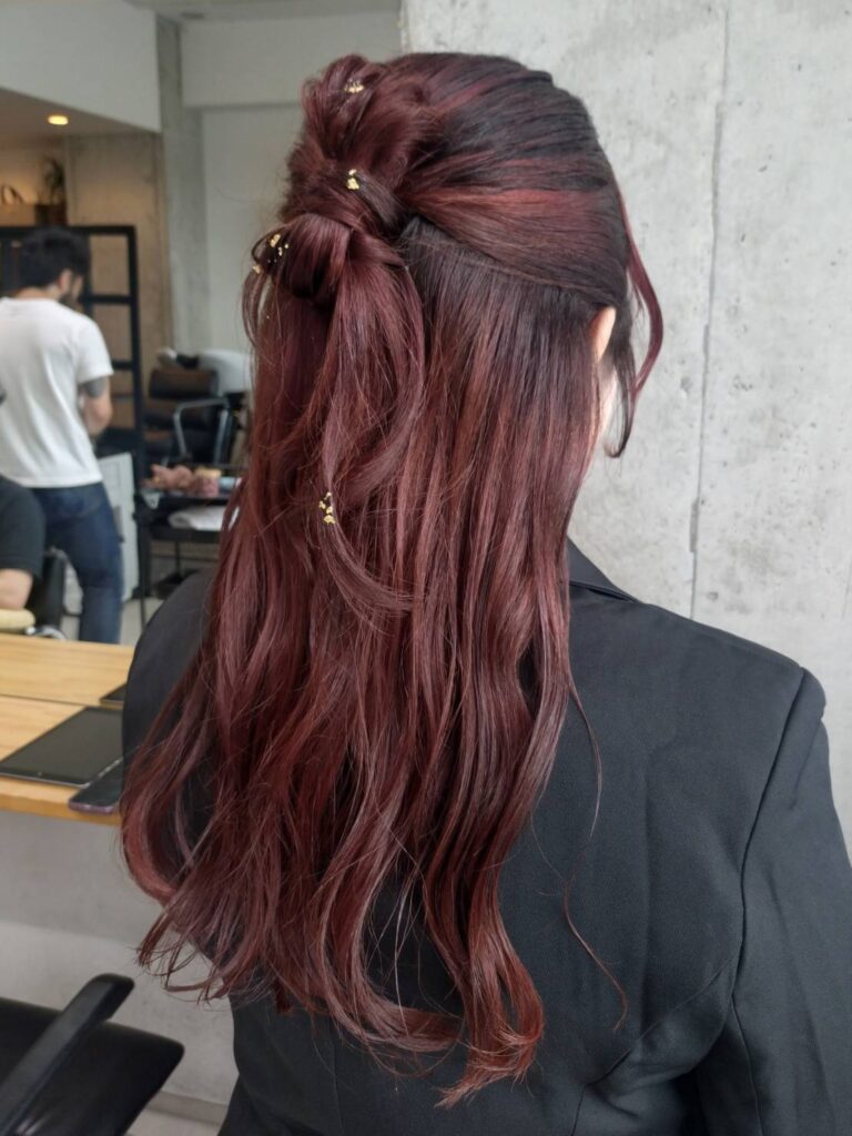 【カチモリ風ハーフアップ】