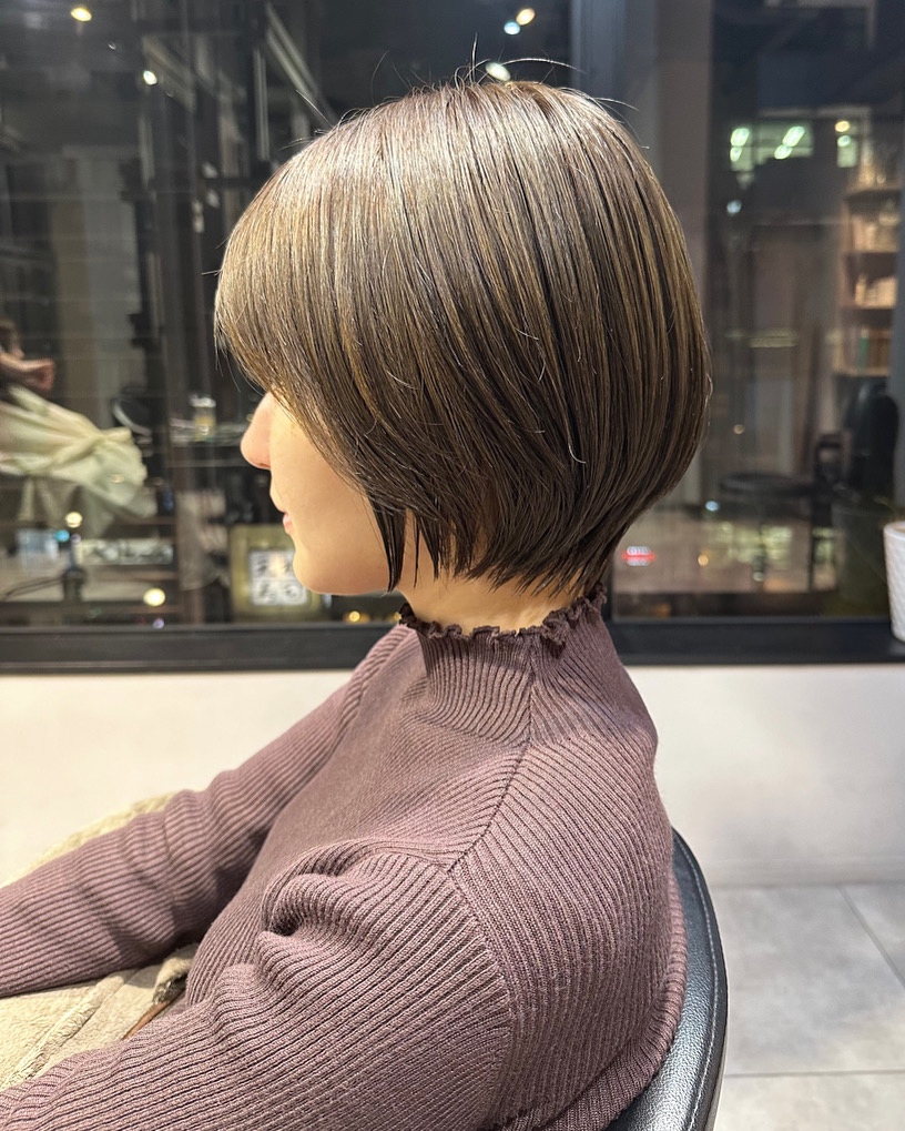 ショートボブにしたお客様