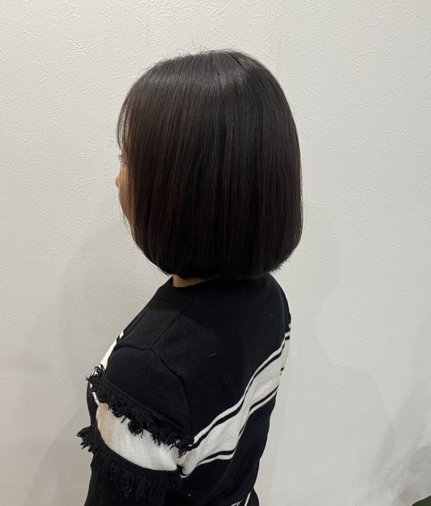 胸上ロングからボブに