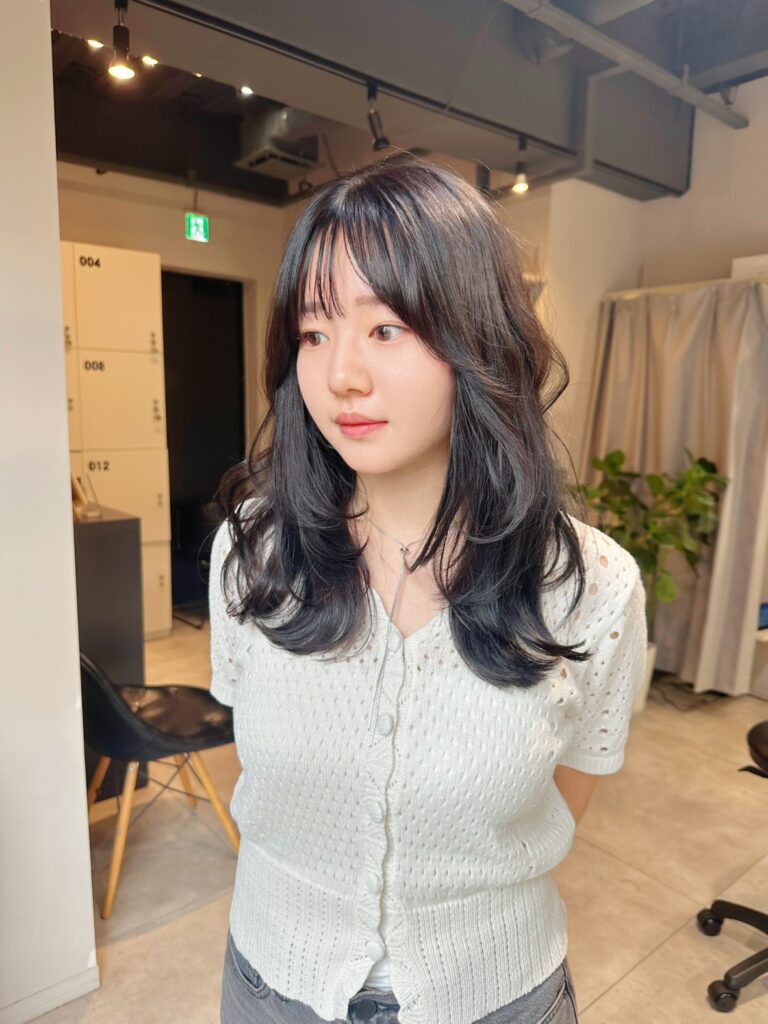 髪質改善ストレート×レイヤーカット