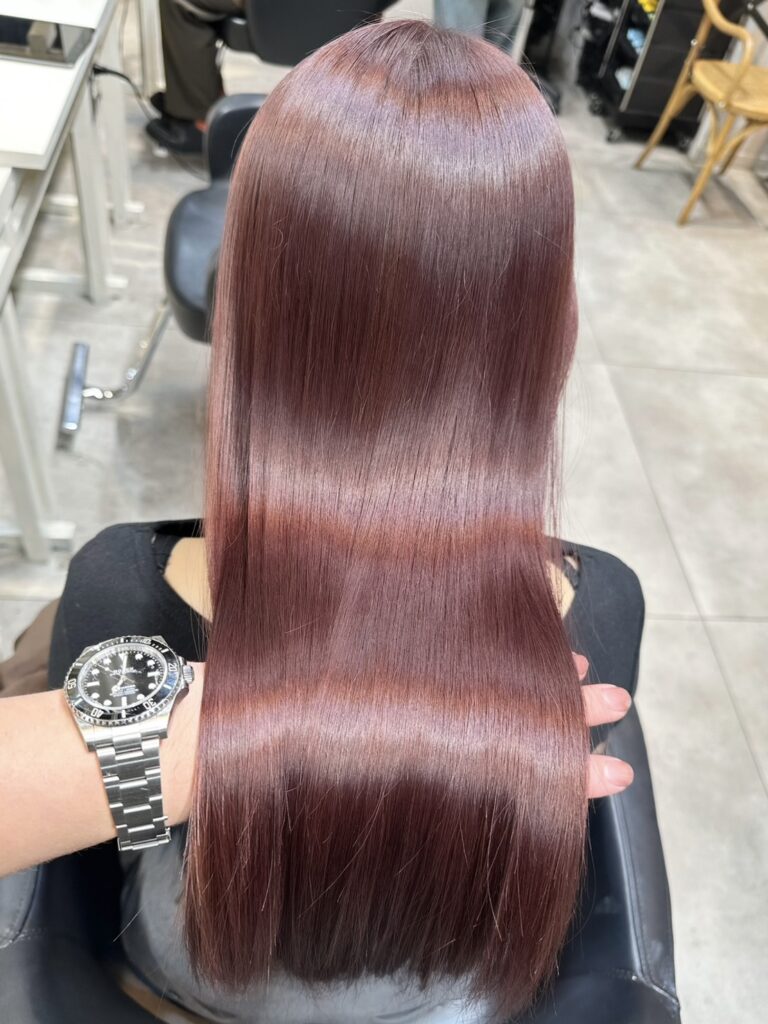 秋冬にぴったりの艶カラー