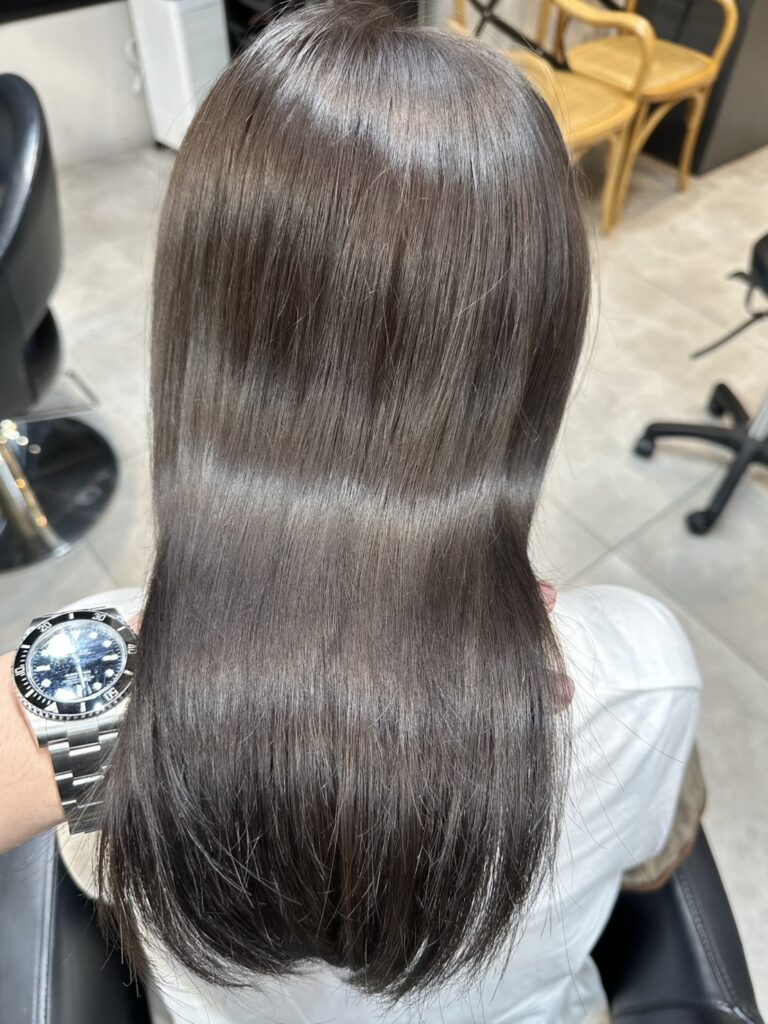 【ブリーチなし*アイスグレージュ】