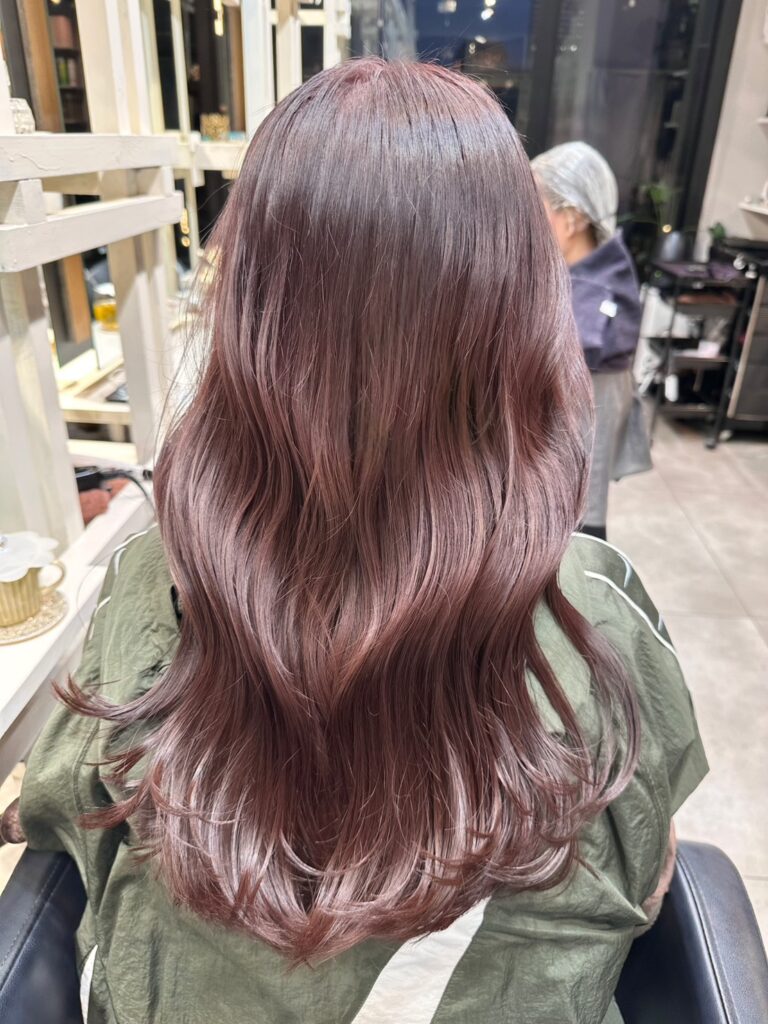 透明感たっぷりのピンクラベンダーカラー！！