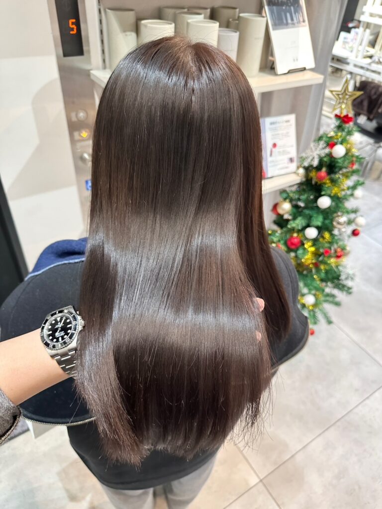 乾かすだけでも綺麗にまとまりやすい