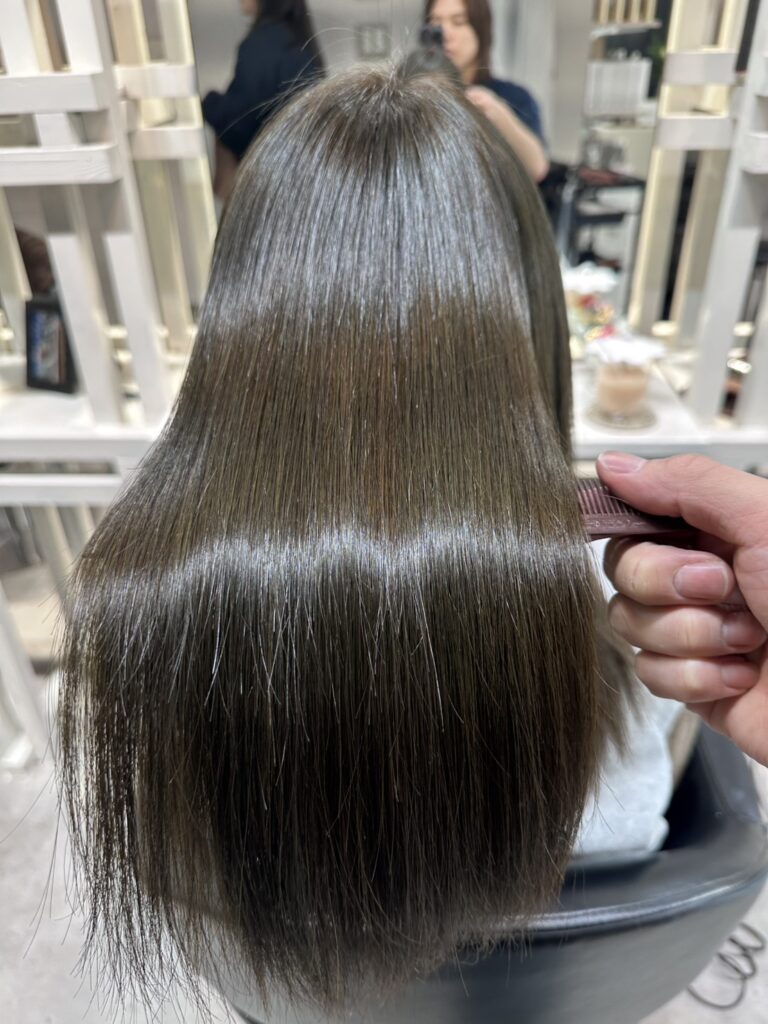 ツヤが続く柔らかな質感に