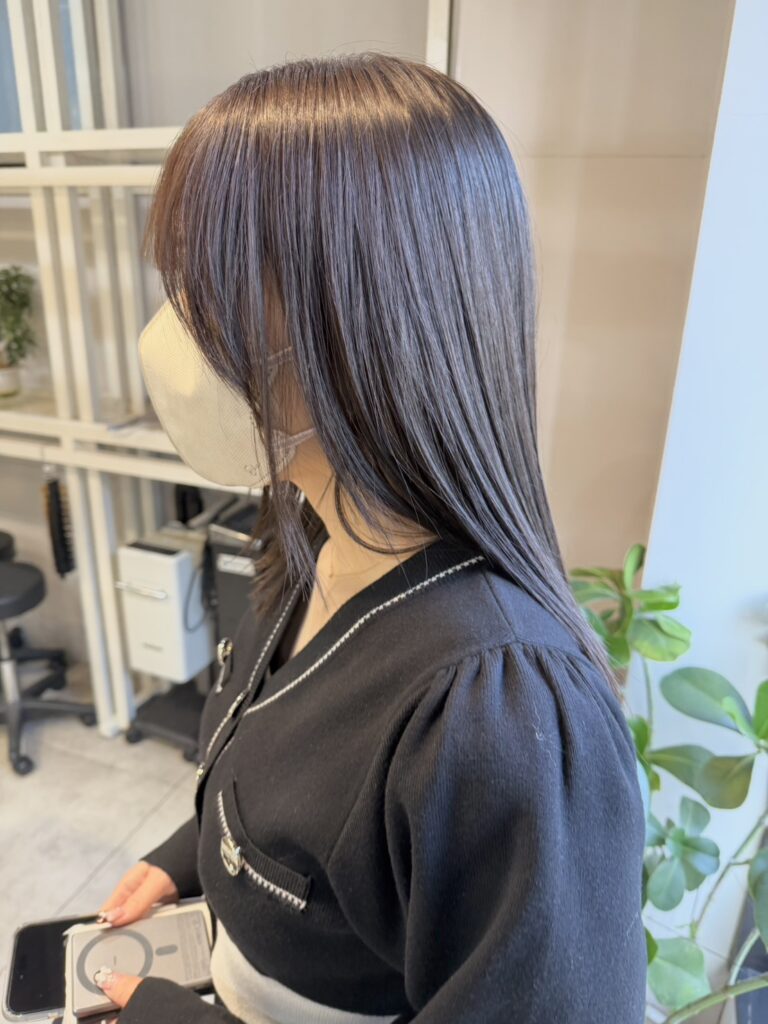 寒色を重ねて配合