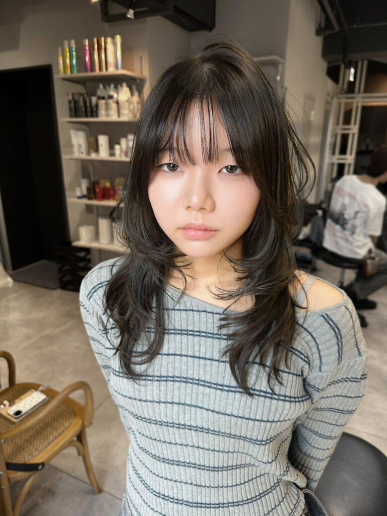 動きの出るロングスタイル◎