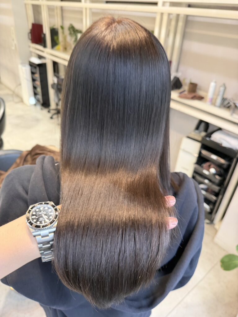 柔らかく抜け感のある仕上がりに◎