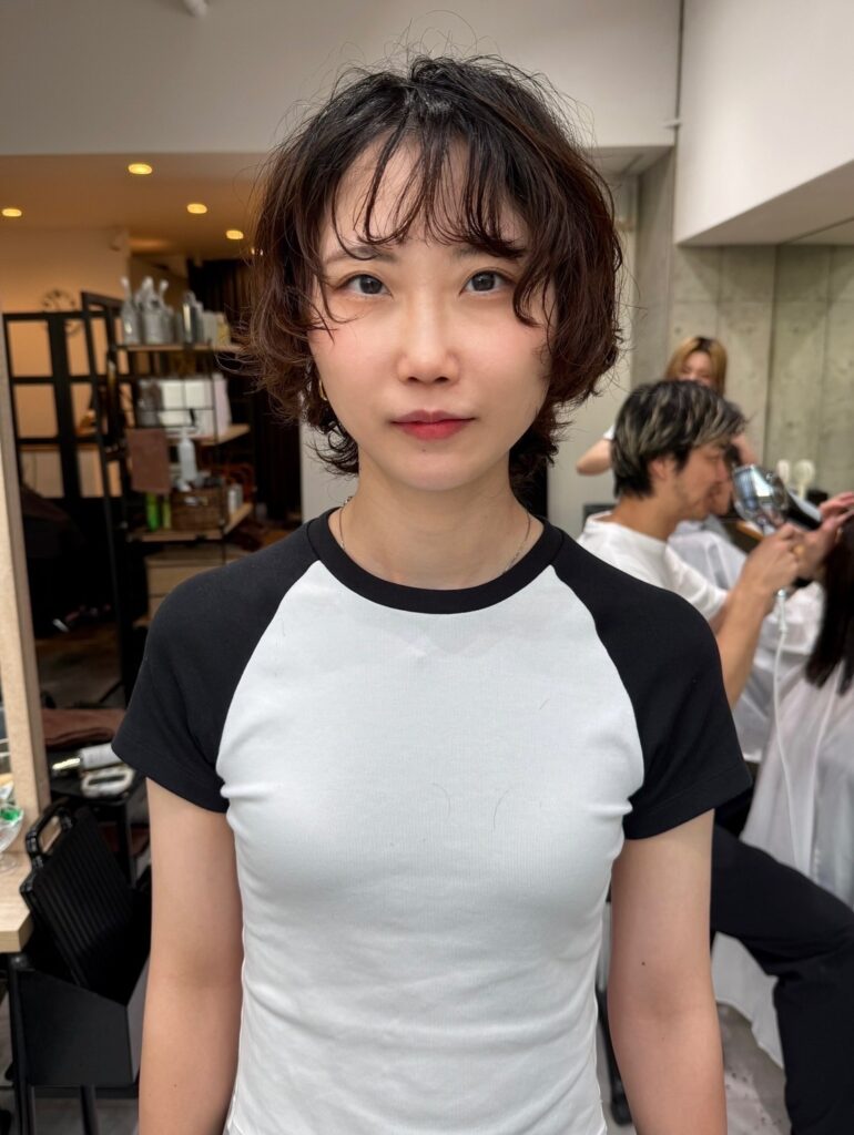 ショートウルフパーマ