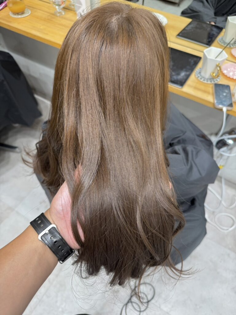 ブリーチなしのカラー