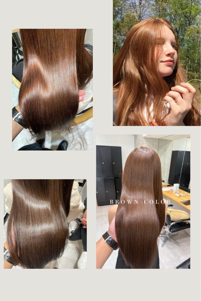 艶感のあるブラウンカラー人気