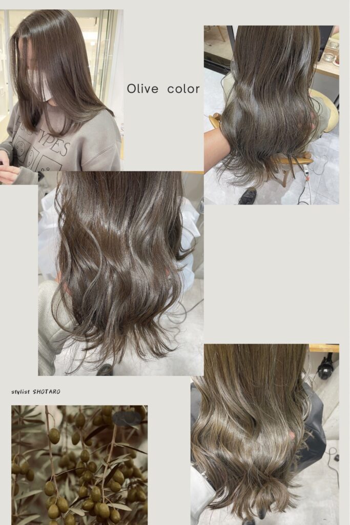 人気カラーのオリーブカラー