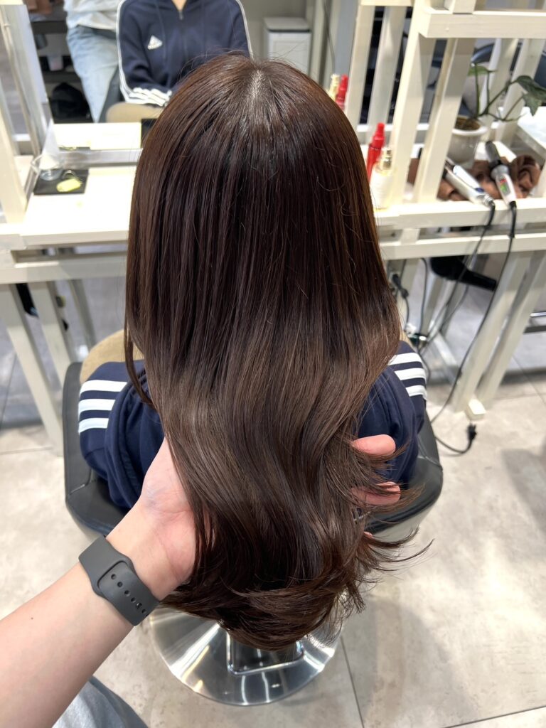 ちょっとブラウンで明るく