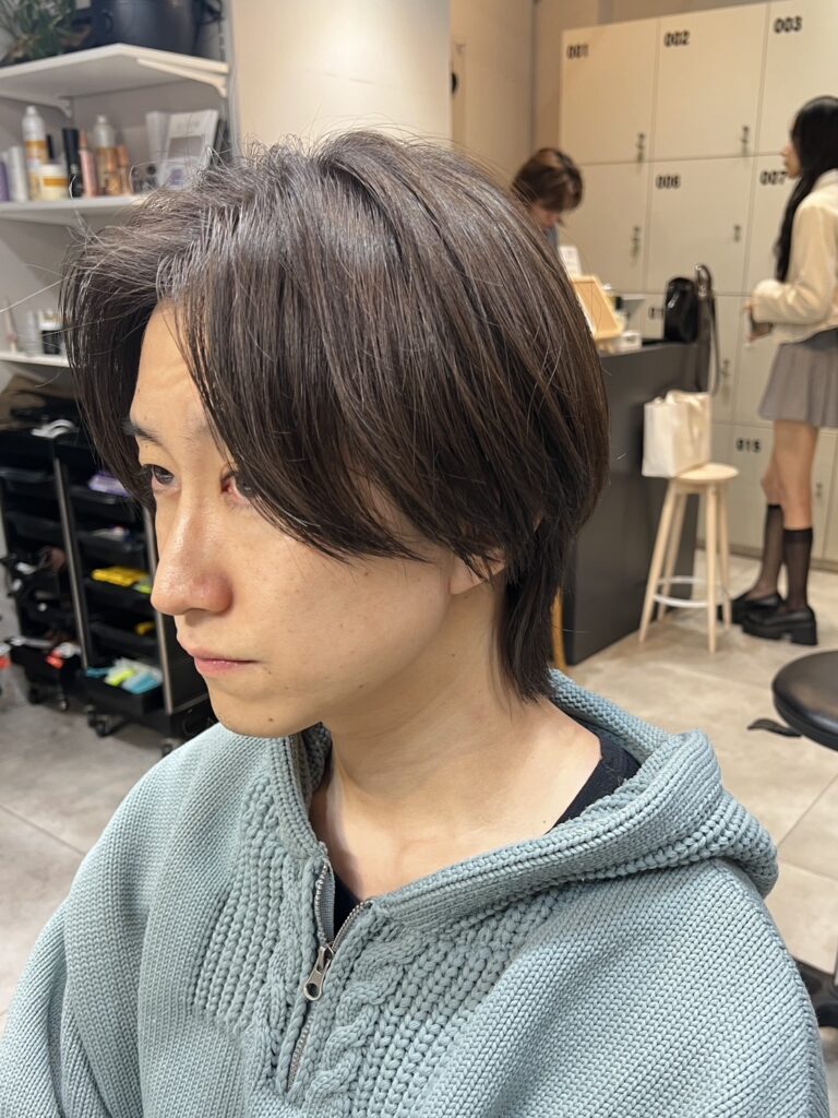 掛け合せたショートウルフ