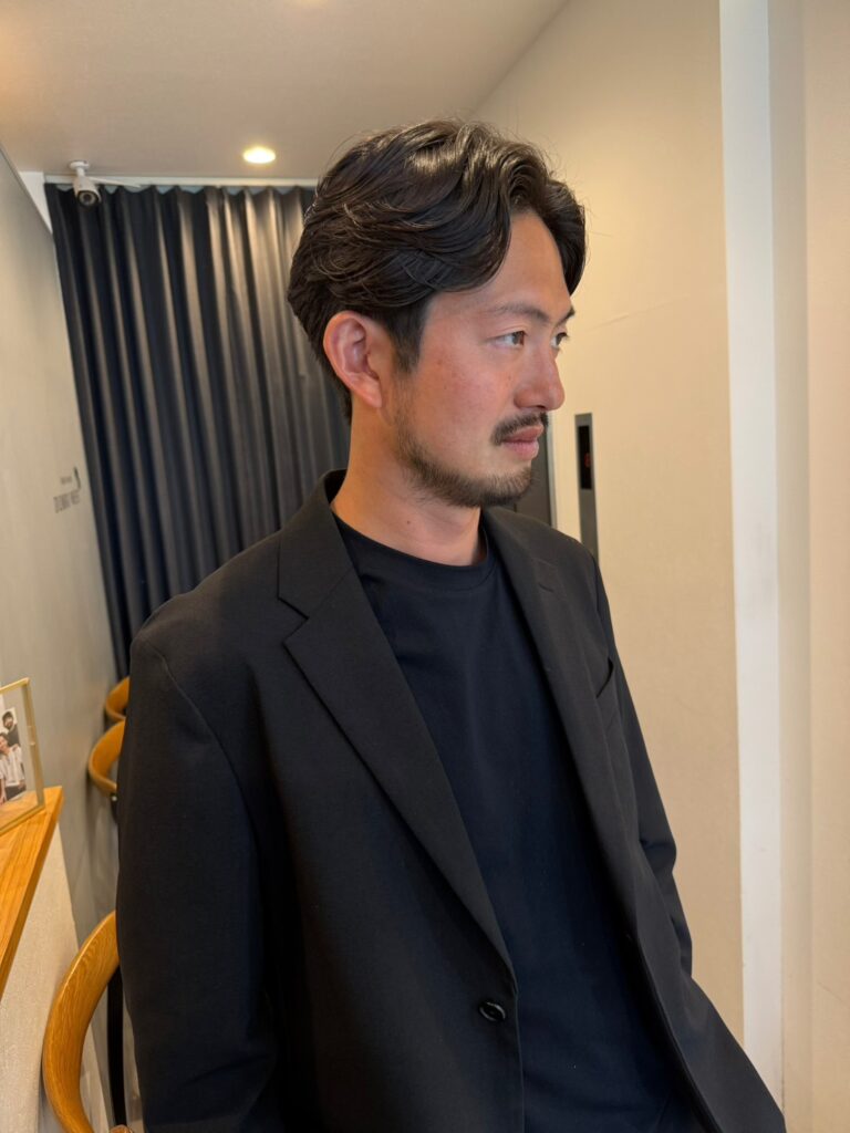 大人メンズの毛流れショートスタイル