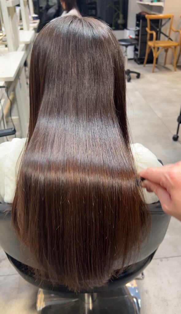 半年前に髪質改善