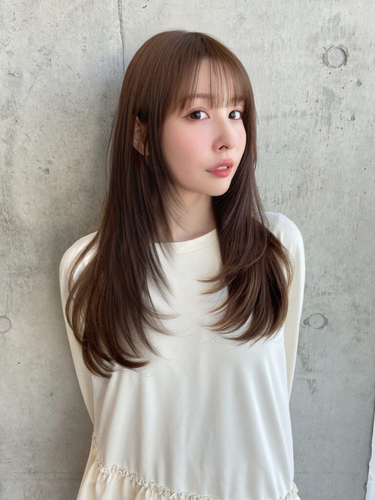 小顔レイヤーカット