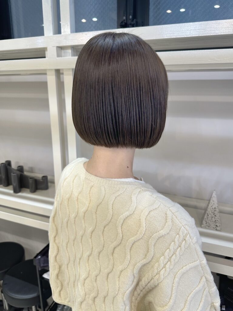 襟足すっきりめのボブカット