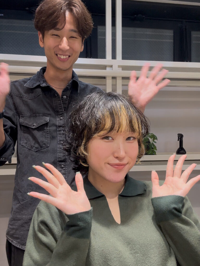 ウルフカットパーマ