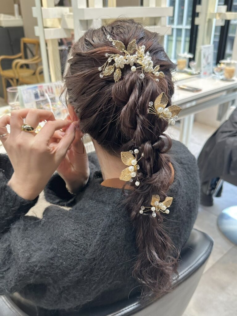 結婚式の参列ヘア