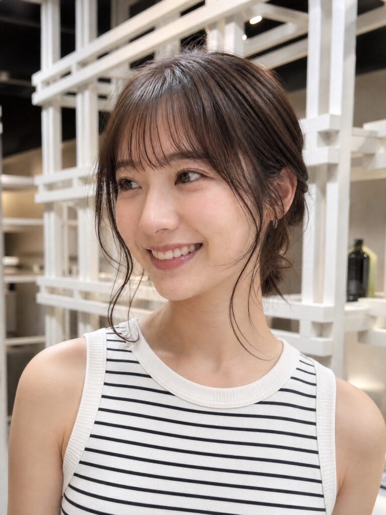 結んでもかわいいスタイル