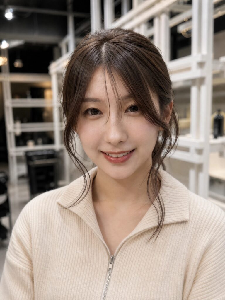 結んでも可愛いスタイル