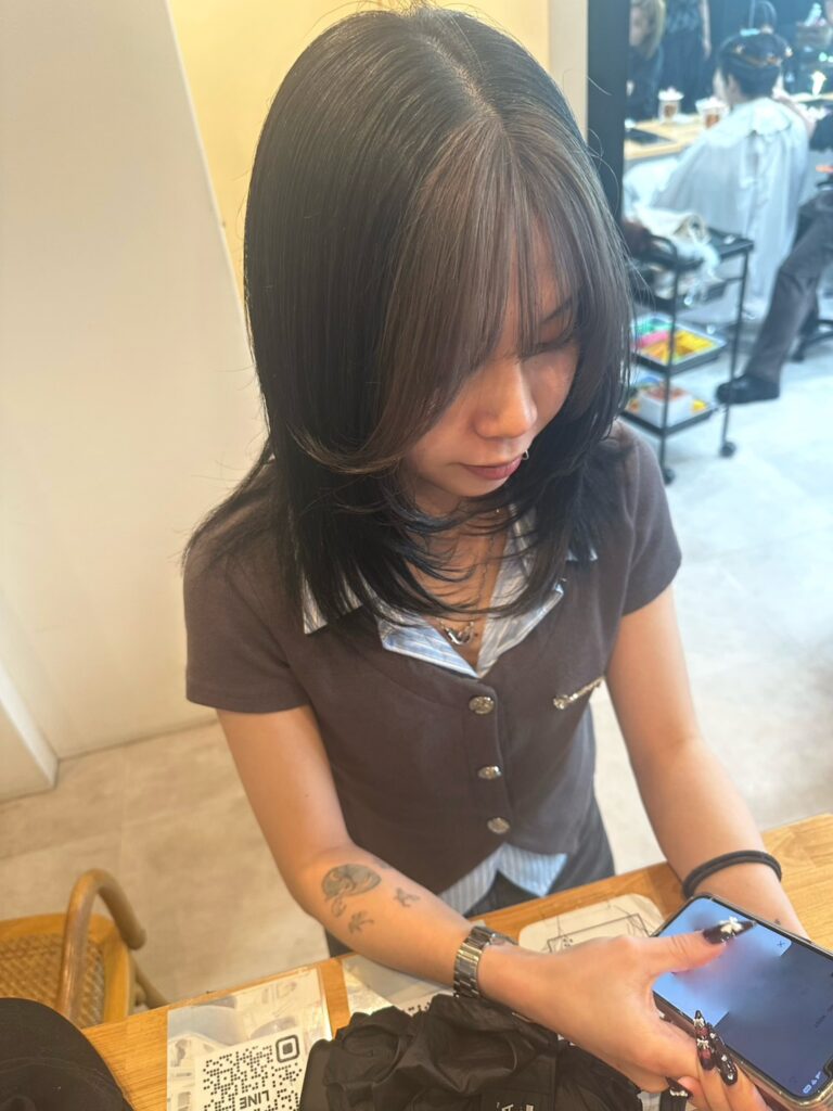 後輩ちゃんがカットカラーに来てくれました!