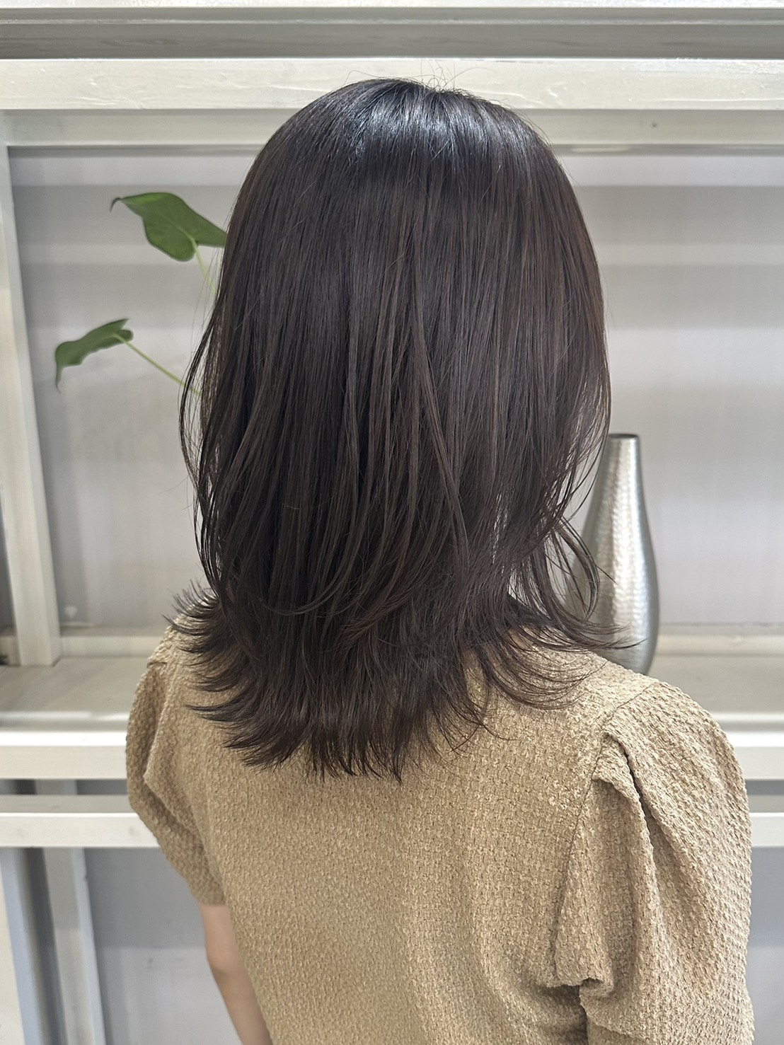 ミディアムのレイヤーカット