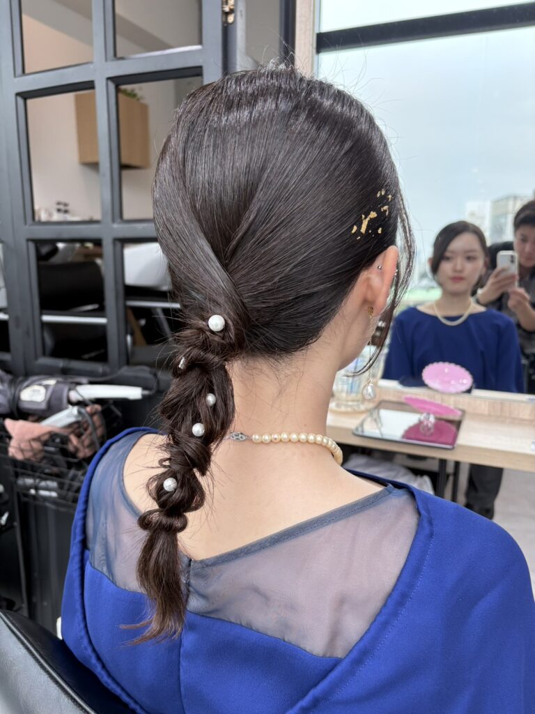 結婚式のヘアセット！