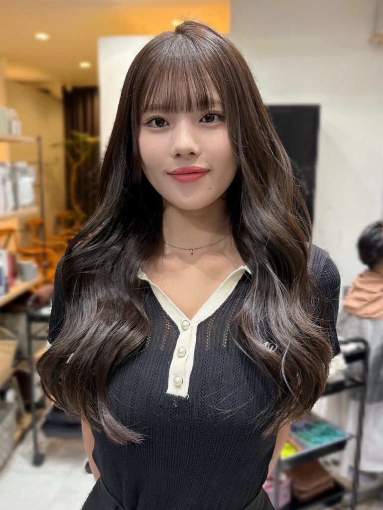 ベージュカラー くびれヘア