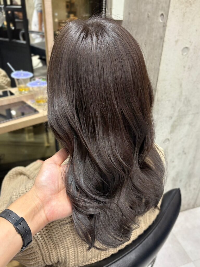 透明感アッシュブラウン！