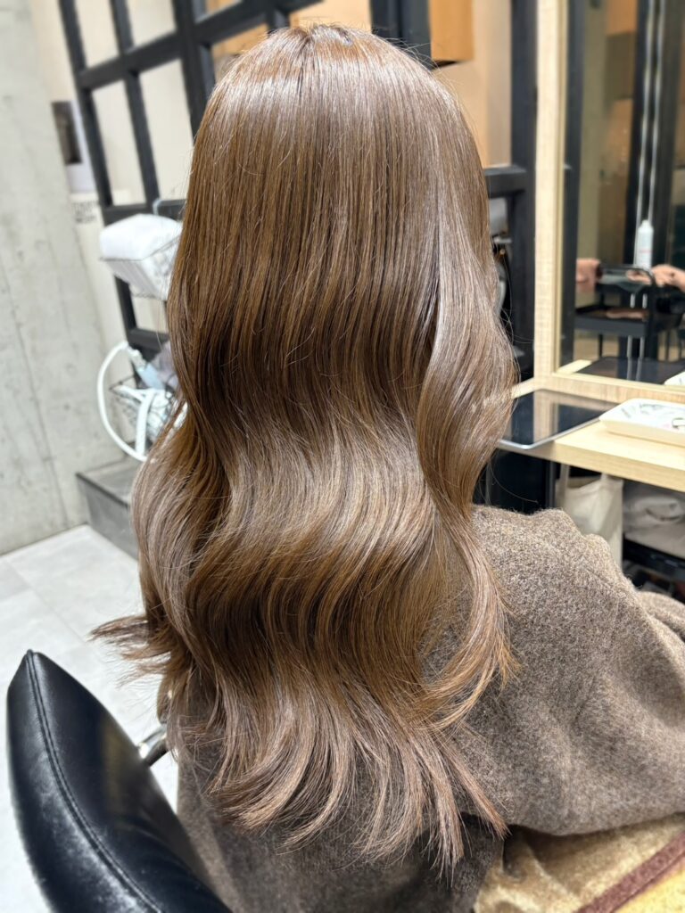 ブリーチなしミルクティーベージュ！