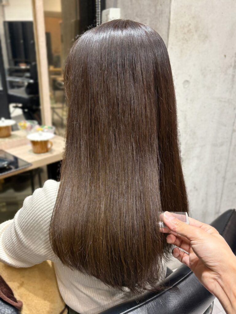 赤み消し透明感カラー！