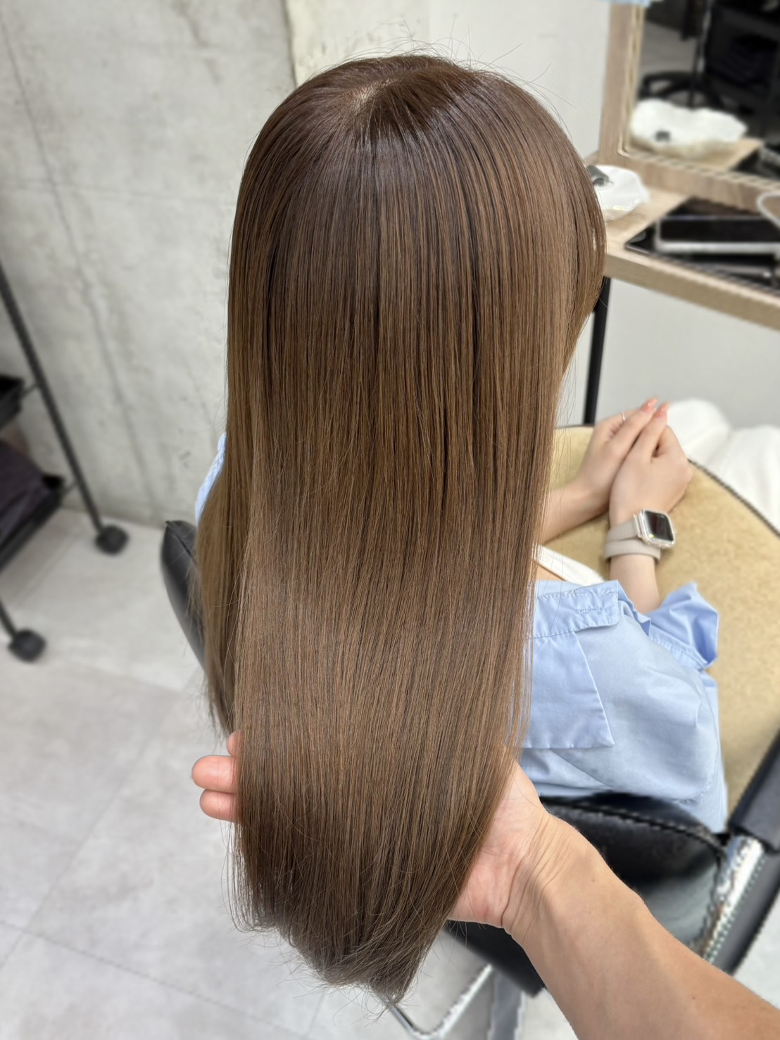 イルミナを使った透明感ベージュカラー！