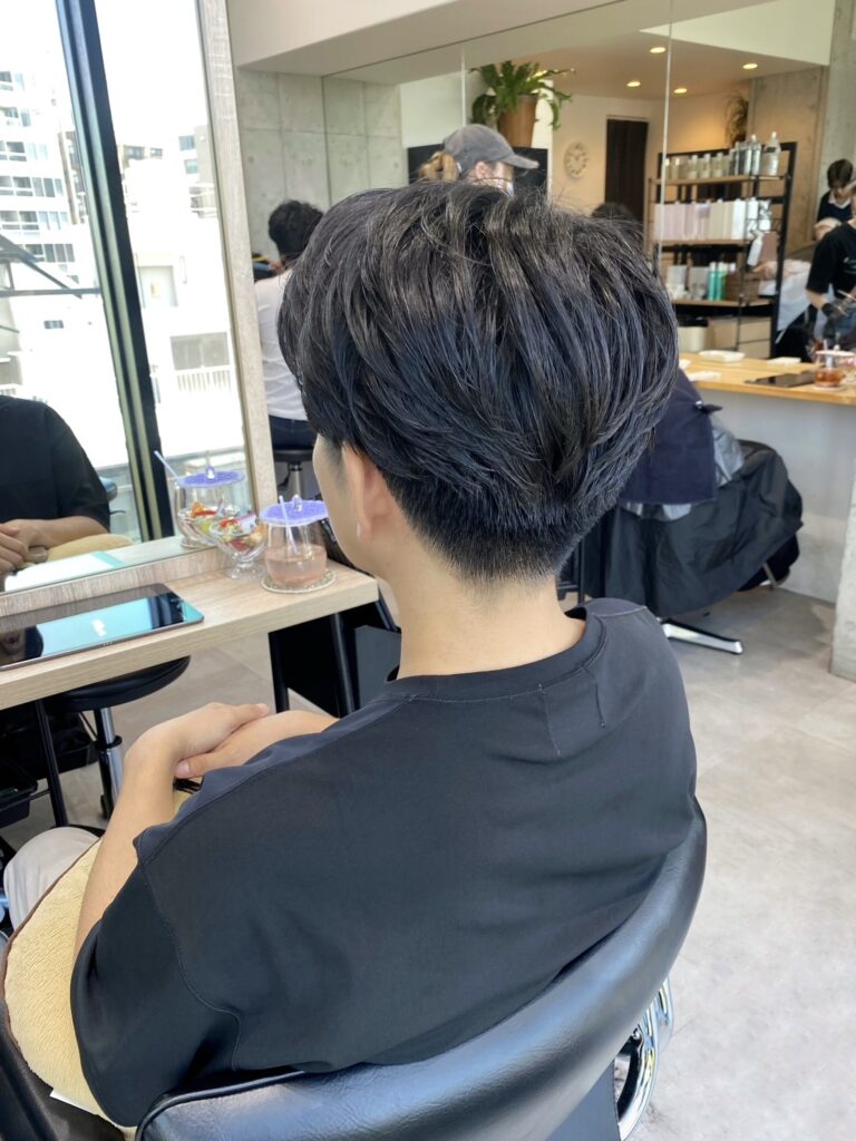 パーマの間のカット