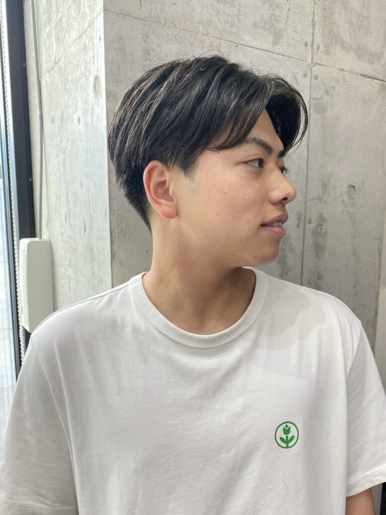 毛流れセンターパート