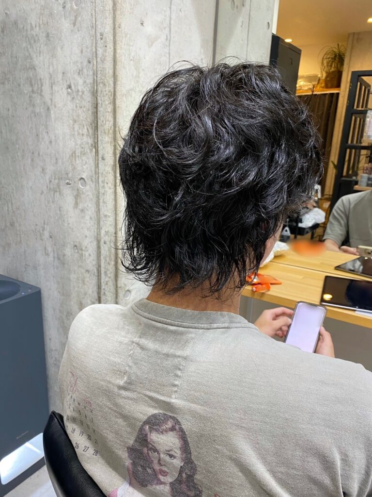 ウルフ × スパイラルパーマ