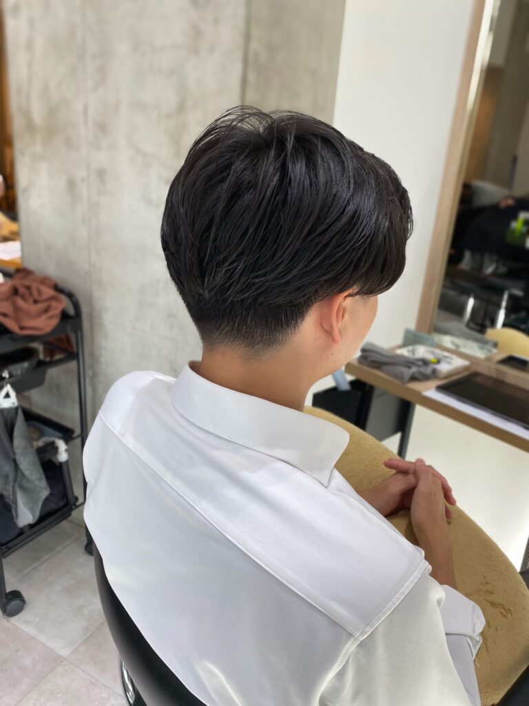 ビジネス毛流れヘア