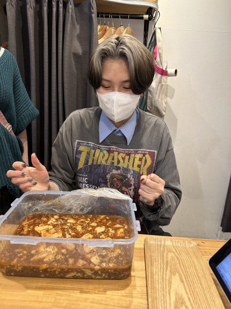 豆腐から作ってきてくれた