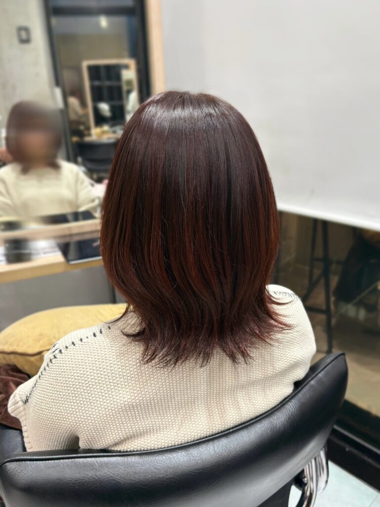 外ハネスタイル