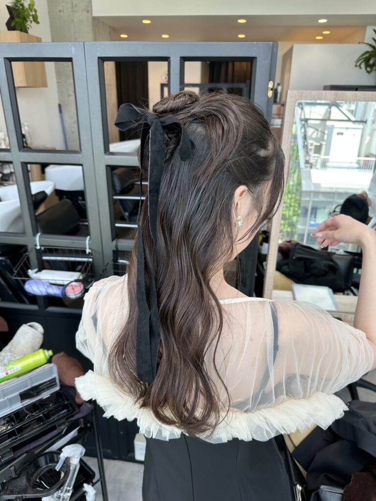 結婚式でのヘアアレンジオーダー